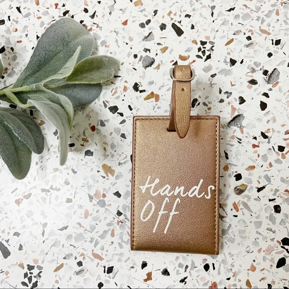 Luggage Tag Rose Gold Travel Vacation accessories UNDERSTATED LEATHER